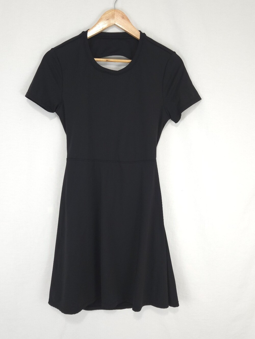 Halara Women's Black Cut Out Flare Mini Dance Active Dress A-D Cups
